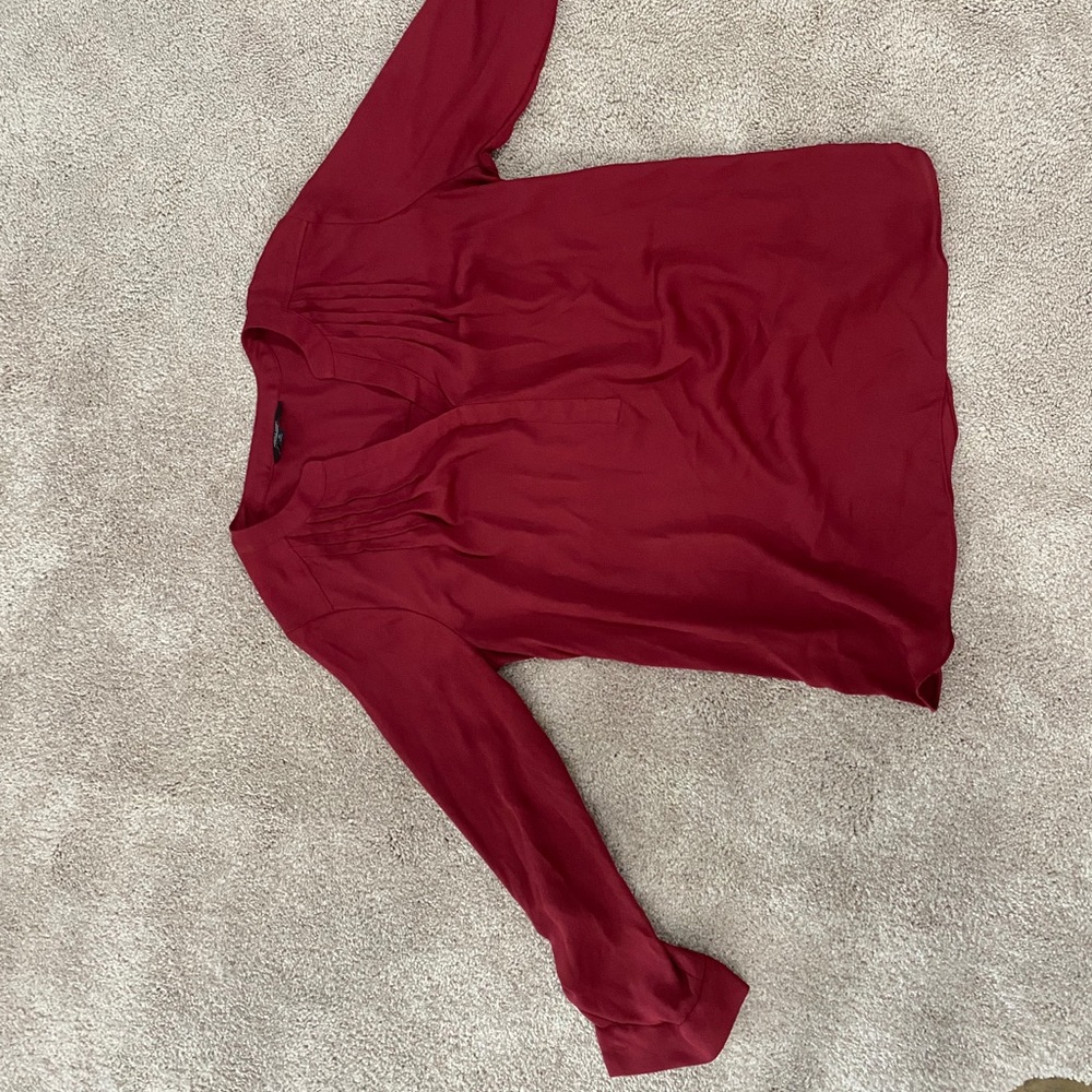 Simply Vera Wang Red Blouse - MEDIUM